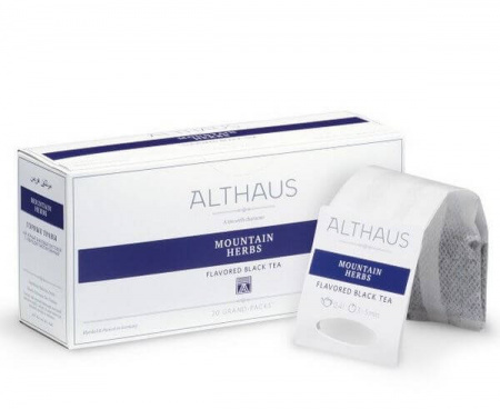 Чай черный для чайника Mountain Herbs (Горные Травы), 20 пак., Grand Packs, Althaus