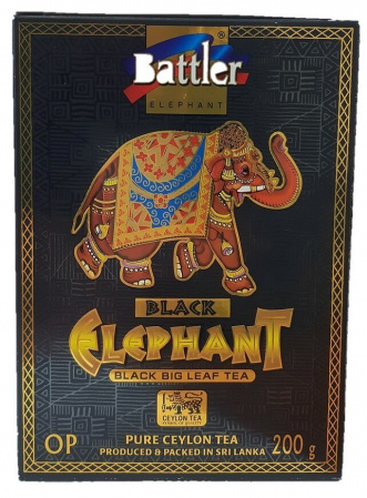 Чай Battler "Черный слон", черный листовой ОР, 200 гр
