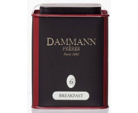 Чай черный №6 Завтрак, жестяная банка 100 г, Dammann