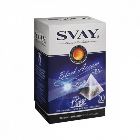 Чай Svay "Black Assam", черный, 20 пирамидок