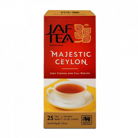 Чай Jaf Tea "Majestic Ceylon", черный, 25 пакетиков