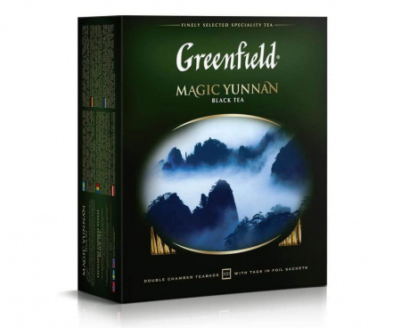 Чай черный Magic Yunnan, 100 пакетиков, Greenfield