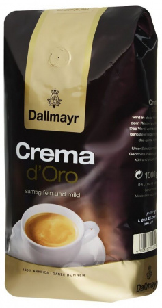 Кофе Dallmayr "Crema d`ORO", в зёрнах, 1000 гр
