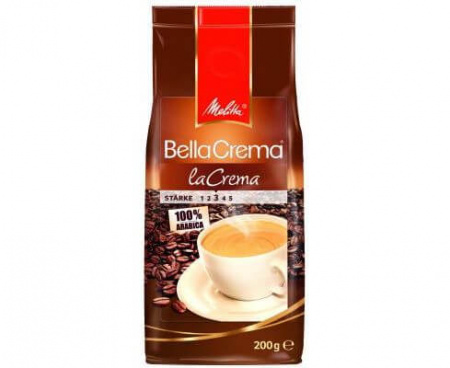Кофе в зернах жареный BellaCrema La Crema, 200 г, Melitta