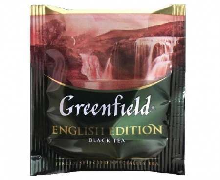 Чай черный English Edition, 100 пакетиков, Greenfield