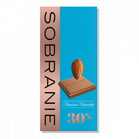 Шоколад Sobranie "Молочный", с орехами, 90 гр
