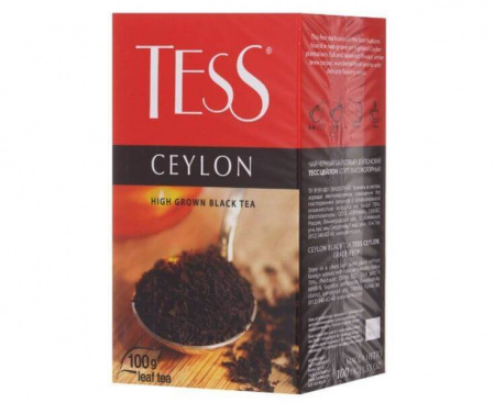 Чай черный листовой Ceylon, 100 г, Tess
