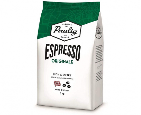 Кофе в зернах Espresso Originale, 1 кг, Paulig