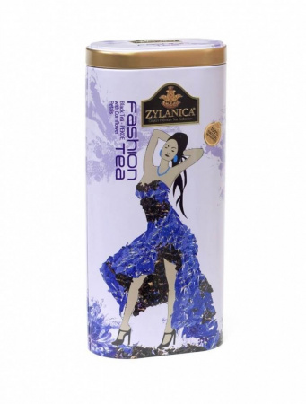 Чай Zylanica Fashion Tea, чёрный листовой с цветками василька, Pekoe, 100 гр