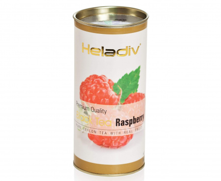Чай черный листовой в тубе RASPBERRY, 100 г, Heladiv