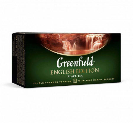 Чай Greenfield "English Edition", черный, 25 пакетиков