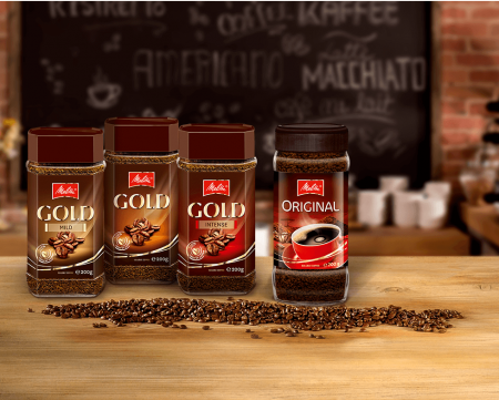 Кофе растворимый сублимированный Gold, 190 г, Melitta