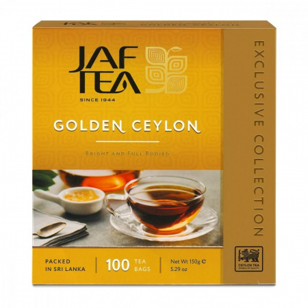 Чай Jaf Tea "Golden Ceylon", черный, 100 пакетиков
