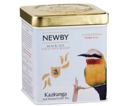 Чай черный КАЗИРАНГА WILD LIFE, ж/б 125 г, Newby