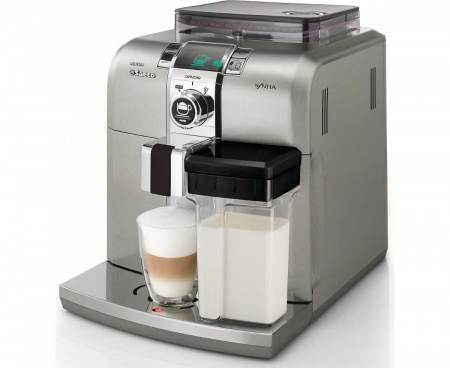 Кофемашина Syntia Cappuccino (PHILIPS SAECO HD-8838/09), серебристая, нержавеющая сталь, Saeco