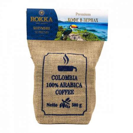 Кофе Rokka "Колумбия", в зернах, 500 гр
