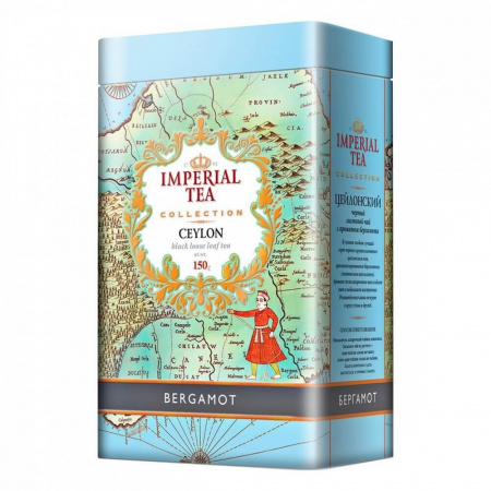 Чай Imperial Tea Collection "Бергамот", черный листовой с добавками, 150 гр