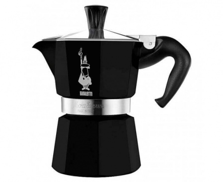 Гейзерная кофеварка MOKA EXPRESS на 3 чашки 180 мл, черная, алюминий, Bialetti