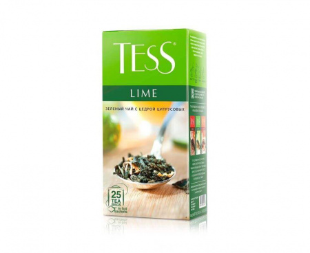 Чай зеленый Lime, 25 пакетиков, Tess