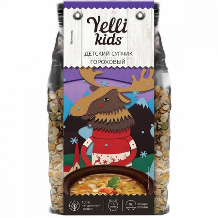 Детский супчик Yelli kids "Гороховый", 100 гр