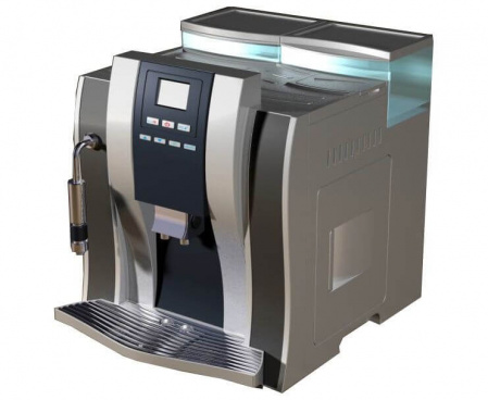 Кофемашина ME-709 Silver OFFICE, серебро/черный, ABS-пластик, Merol