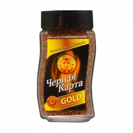 Кофе Черная карта "Gold", растворимый, 95 гр