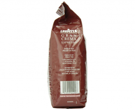 Кофе в зернах Gran Crema Espresso, пакет 1 кг, Lavazza
