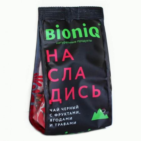 Чай BioniQ "Насладись", черный с добавками, 50 гр