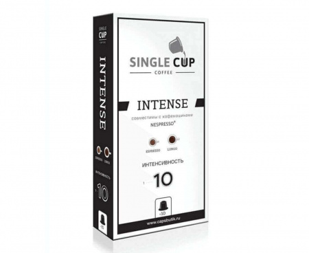 Кофе в капсулах Intense, 10 шт., Singlecup