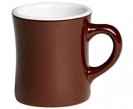 Кружка, 285 мл, коричневая, обожженная керамика, Rattleware