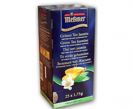 Чай зеленый пакетированный Жасмин, 25х1.75 г, Messmer