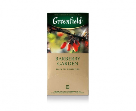 Чай черный Barberry garden с барбарисом, 25 пакетиков, Greenfield