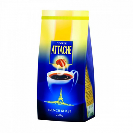 Кофе Attache "Французская обжарка", в зернах, 250 гр