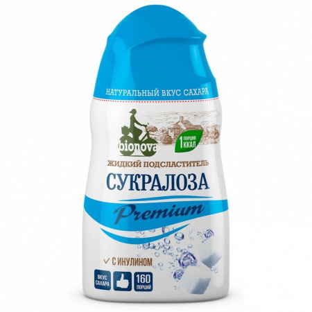 Жидкий подсластитель Bionova "Сукралоза Premium", 80 гр