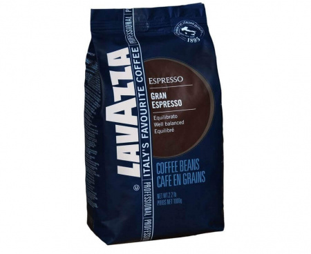 Кофе в зернах Gran Espresso, пакет 1 кг, Lavazza