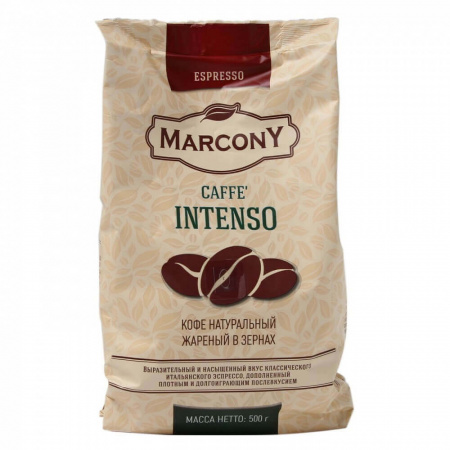 Кофе Marcony "Espresso Intenso", в зёрнах, 500 гр