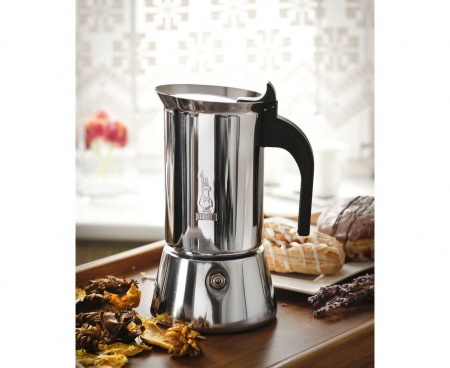 Гейзерная кофеварка Venus Elegance на 10 чашек 400 мл, нержавеющая сталь, Bialetti
