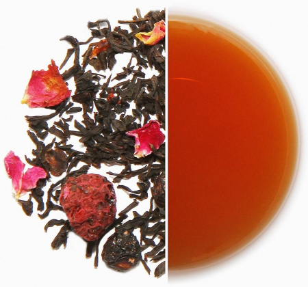Чай Tea.Love "Sweet Raspberries", чёрный листовой c добавками, 180 гр
