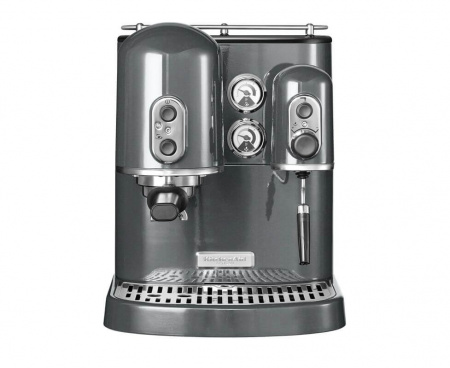 Кофеварка Artisan Espresso, 2 бойлера, серебряный медальон, 5KES2102EMS, KitchenAid