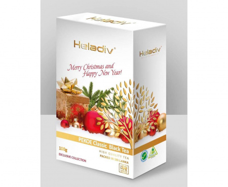 Чай GC CHRISTMAS PEKOE  черный листовой, 100 г, Heladiv