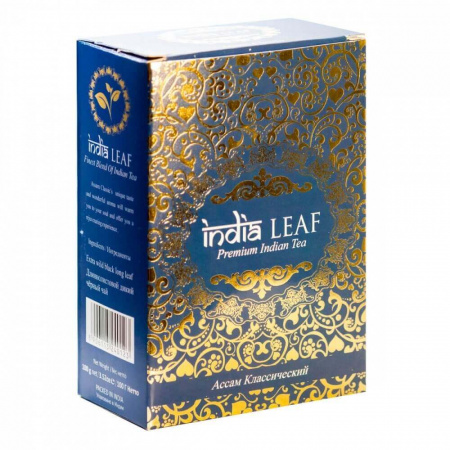 Чай India leaf "Ассам классический", черный среднелистовой, 100 гр