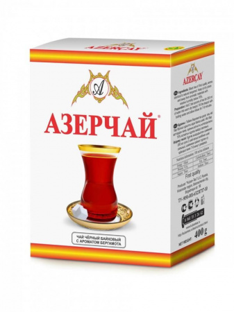 Чай Азерчай, листовой черный с бергамотом, 100 гр
