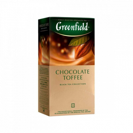 Чай Greenfield "Chocolate Toffee", черный с добавками, 25 пакетиков