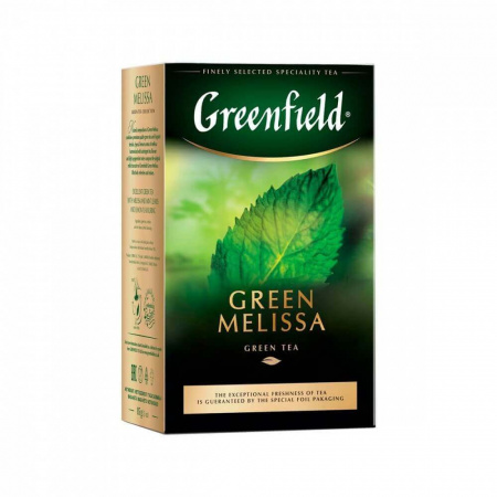 Чай Greenfield "Green Melissa", зеленый с добавками, 85 гр