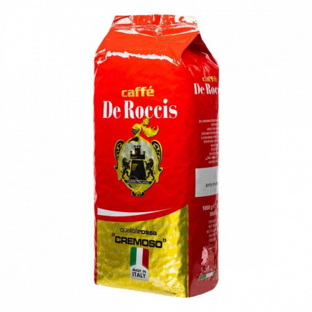 Кофе De Roccis "Rossa cremoso", в зернах, 1000 гр
