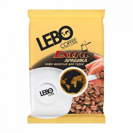Кофе Lebo "Extra", молотый для турки, 100 гр