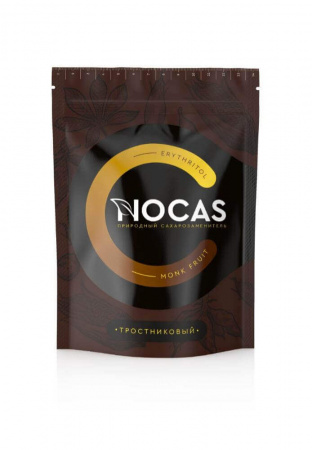 Сахарозаменитель Nocas "Эритрит + монах фрукт тростниковый", 300 гр