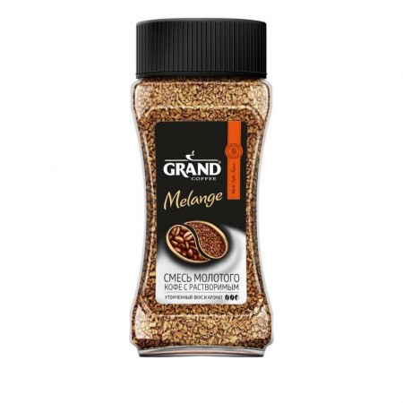 Кофе Grand "Melange", сублимированный с молотым, 90 гр