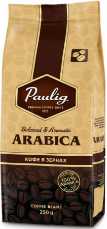 Кофе Paulig "Arabica", в зёрнах, 250 гр