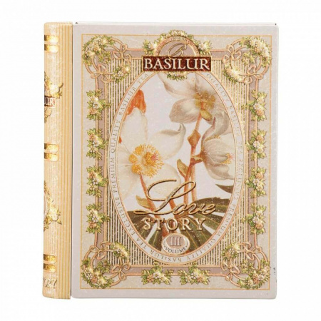 Чай Basilur "Чайная книга. История Любви. Том 3", зеленый с добавками, 100 гр